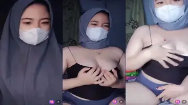 Hijabers Nakal Pamer Payudara Pakai Masker
